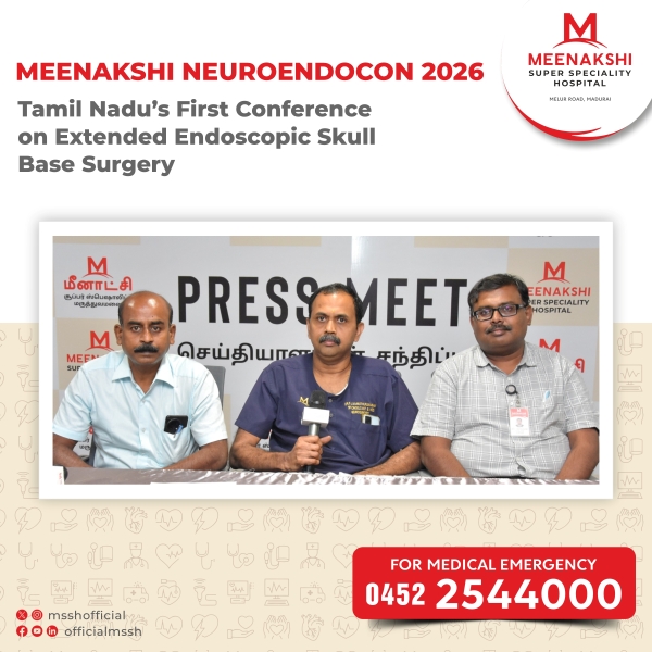 Press Meet -  Meenakshi Neuroendocon 2026